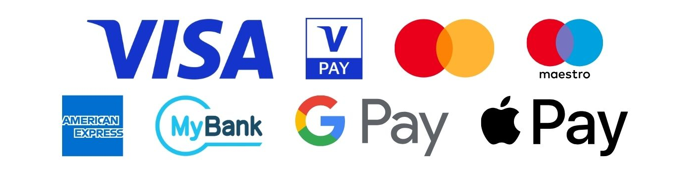 Circuiti GetYourCash Pay-by-Link Circuiti GetYourCash Pay-by-Link Visa - Visa Pay - Mastercard - Maestro - American Express - MyBank - Google Pay - Apple Pay