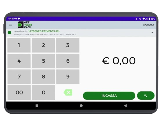 GetYourCash SoftPos Tablet